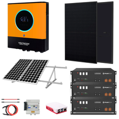 Kit Supreme off-grid de 11 kW cu sistem fotovoltaic de 4,6 kW, invertor și baterii litiu-ion de 15 kWh
