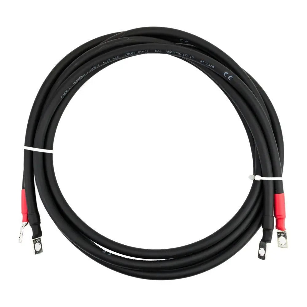 16mm² Helukabel Nsgaföu 1.8/3kv Black. Pair Of Battery Cables. 0.5 To 5 Meters. Crimped - VoltaconSolar