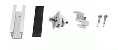 Kit montaj panou solar Mini Rail în formă de U pentru acoperișuri metalice și plate - Aluminiu negru