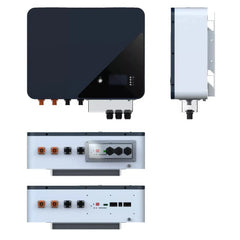 Solar Off-Grid Complete Kit 5kW Inverter MPPT Charger 5kWh Lithium-Ion Batteries