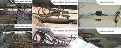 Universelle Rahmenclips aus Edelstahl für Solarkabelmanagement 4 mm/6 mm