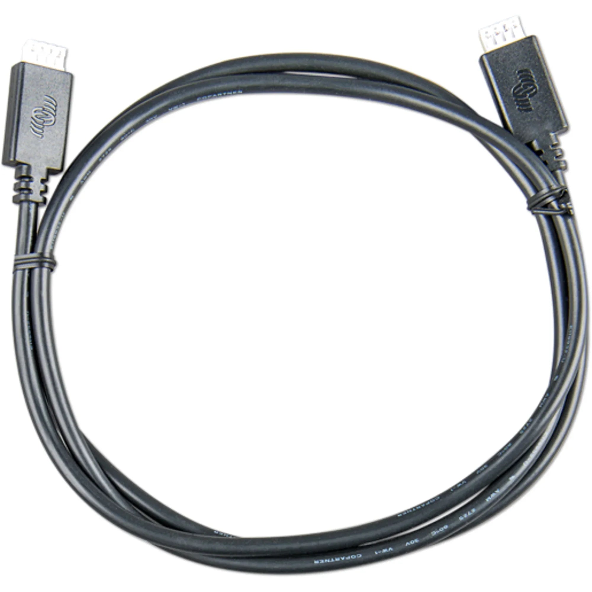 Victron VE.Direct to BMV60xS cable, 3 metres long, with grey connectors at each end against white background.