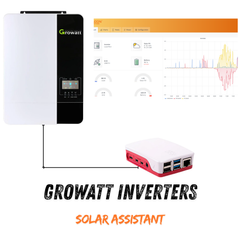 Growatt SPF Solar Off-Grid-Wechselrichter-Überwachung Solar Assistant Raspberry Pi4