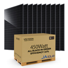 Kit Solis Hibrid ESS 8kW cu Baterii US5000 10.24kWh și 10 Panouri Solare JA