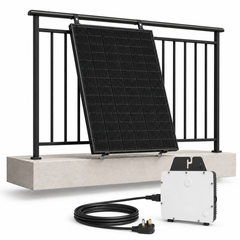 Solar Panel 465W Balcony Patio Solar Kit 600W Microinverter Schuko Plug