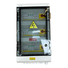 Cutie de conexiuni solară fotovoltaică, 9 intrări, 3 ieșiri, protecție la supratensiune, siguranțe fuzibile, separator DC