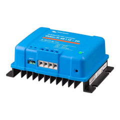 Victron Orion-Tr 48/12-20A blue isolated DC-DC converter with black heatsink fins, remote port, and terminal connections.