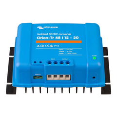 Victron Orion-Tr 48/12-20 blue isolated DC-DC converter with input/output terminals, remote connector, on-off button and