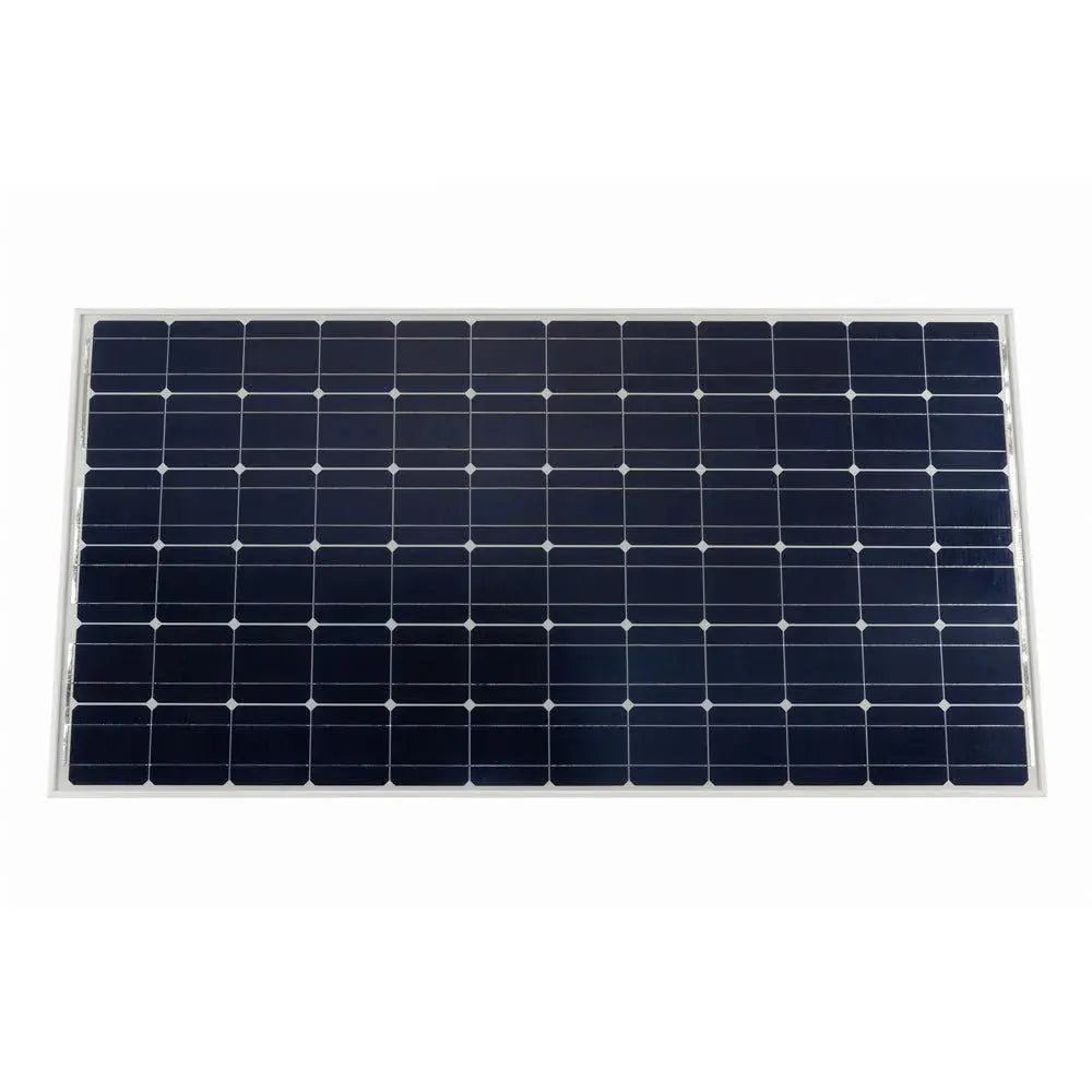 Victron 190W monocrystalline solar panel with 39 cells arranged in a grid pattern, mounted in aluminium frame.