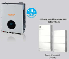 Voltacon Energy Cube 30kW - 120kW with Lithium 30kWh Expandable Battery Bank Voltacon
