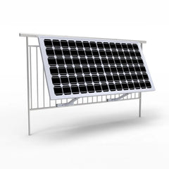 Einstellbare Neigung Balkon Zaun Montage für Solar Panels Komplette Kit 15-30Deg