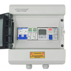 AC-Combiner-Box für 8-kW- und 11-kW-Solarwechselrichter, AC-Ausgang 240 Vac mit Messgerät