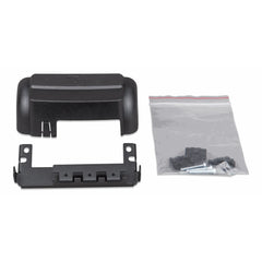 Victron MPPT WireBox-S 100-20 components: black plastic housing parts and clear bag containing hardware and accessories.