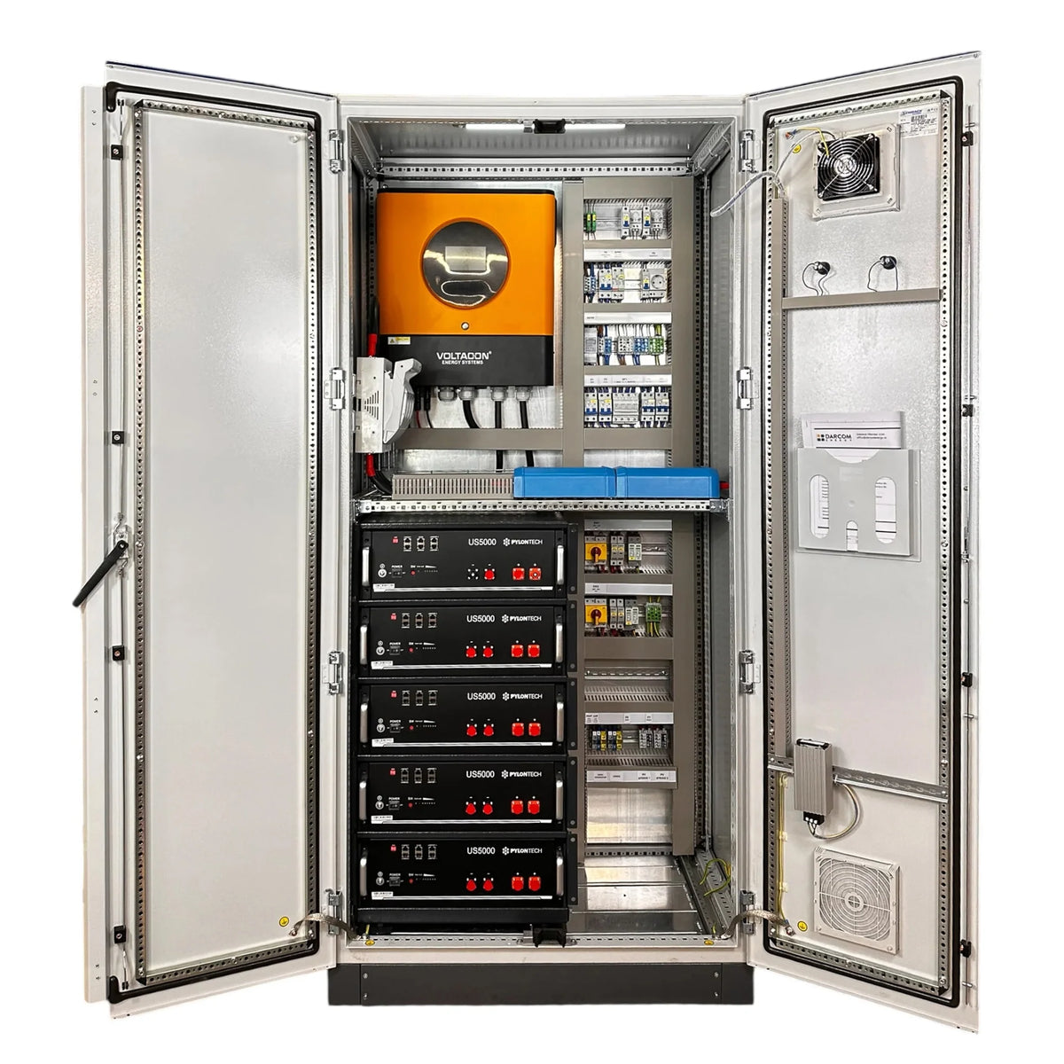 Voltacon 11kW Off Grid Power Cabinet 24kWh Pylontech Battery Storage BESS