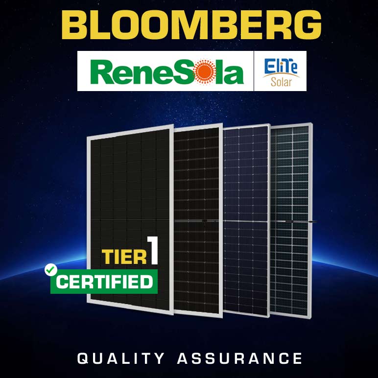 Elite Photovoltaic Solar Panel 550Watt Bifacial - 30 Year Perfromance Warranty