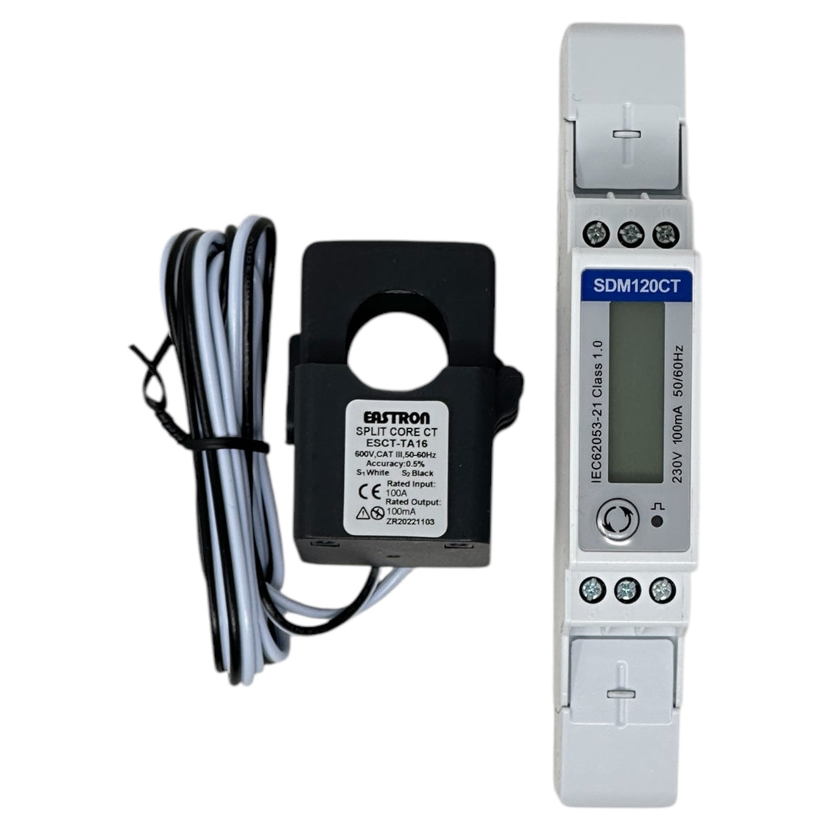 Single Phase Multifunction Energy Meter - SDM120CTM /100mA Modbus with CT-100mA