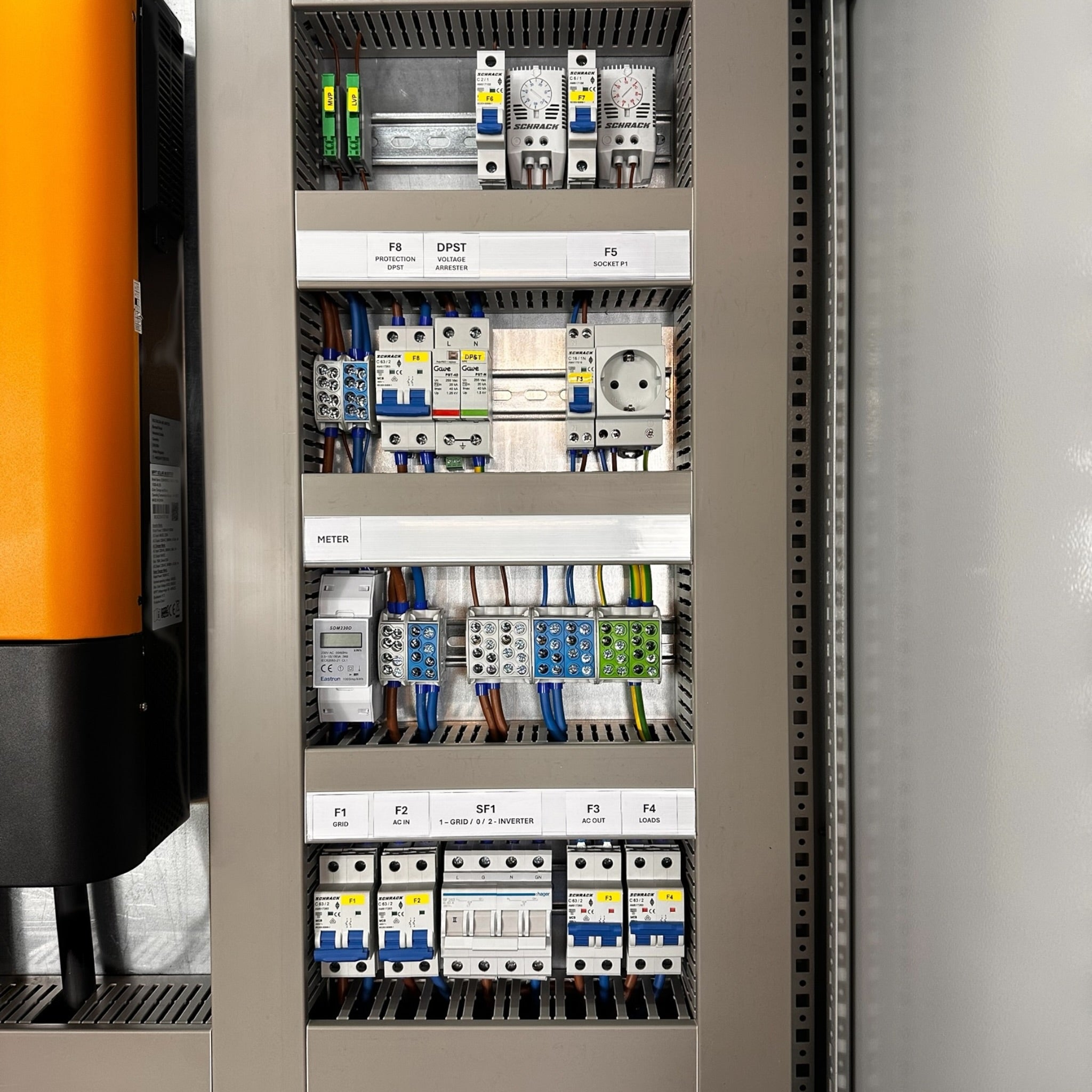 Voltacon 11kW Off Grid Power Cabinet 24kWh Pylontech Battery Storage BESS