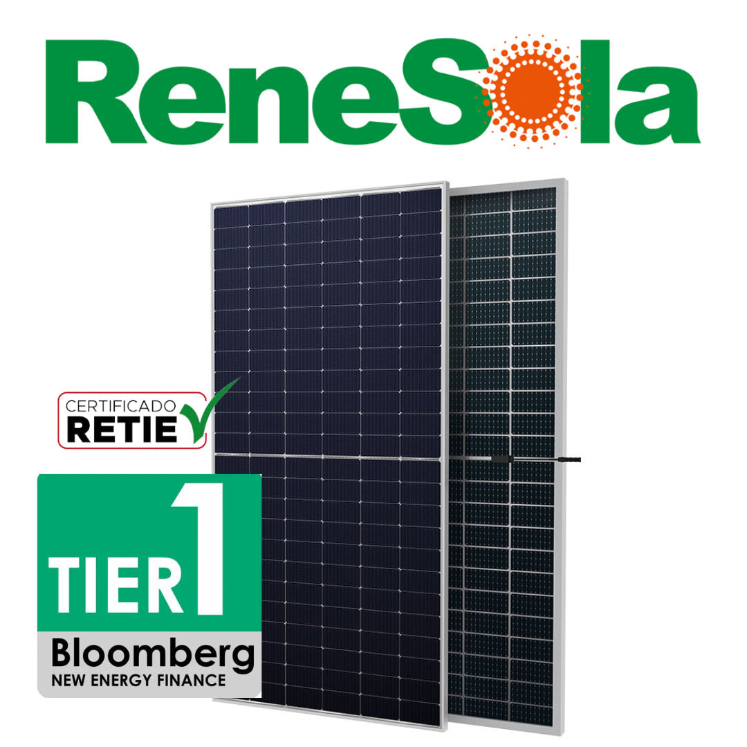 Renesola 410W  Solar Panel 108 Half Cut Cells Monocrystalline -Full Black