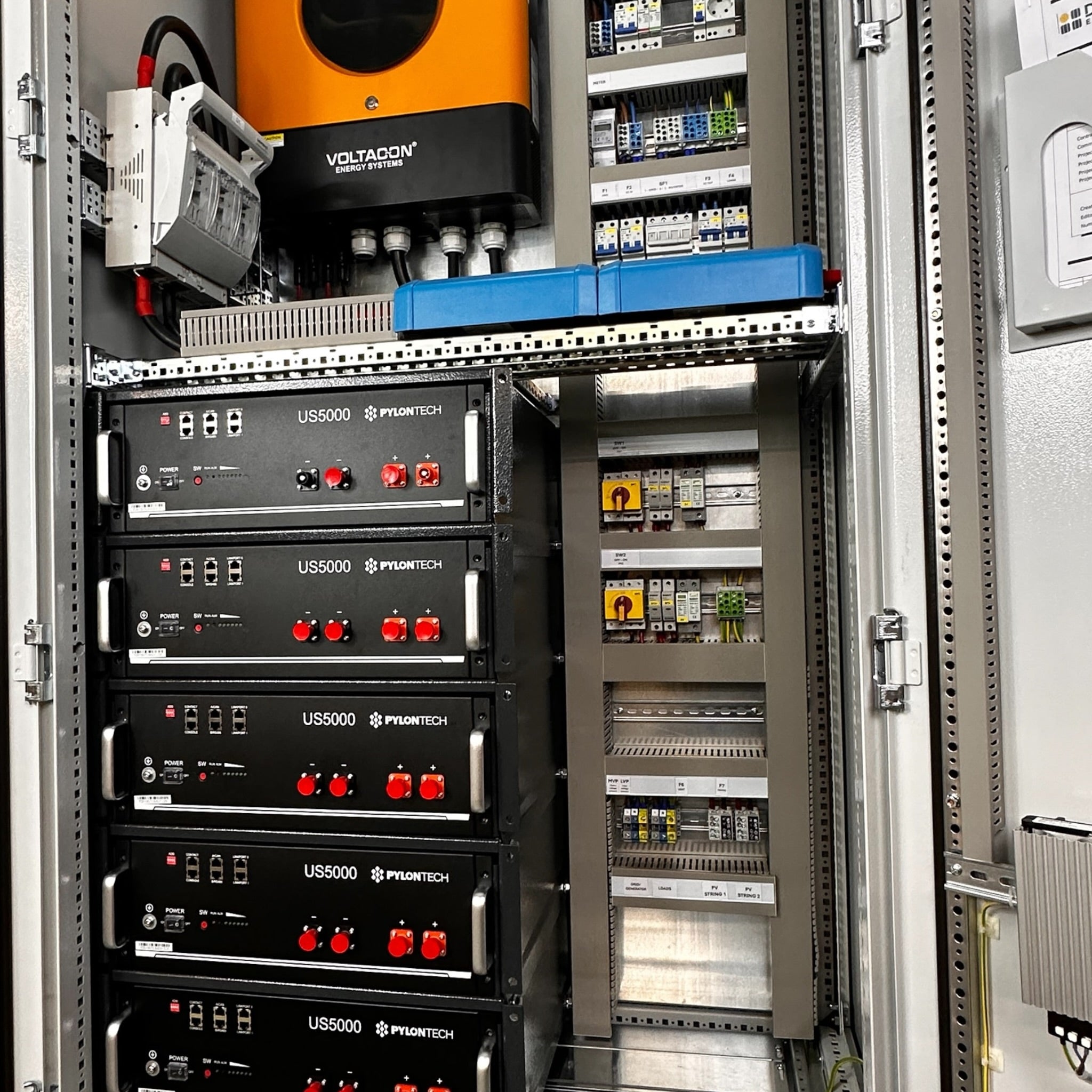 Voltacon 11kW Off Grid Power Cabinet 24kWh Pylontech Battery Storage BESS