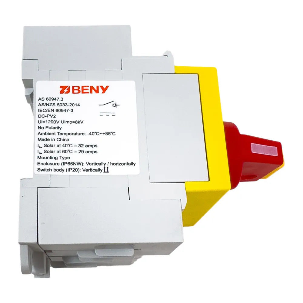 Solar PV DC Switch Disconnector Din Rail 32A 1200V