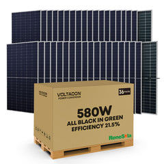 Renesola Bifacial Double Sided 580W (Max 665W) Pallet of 36