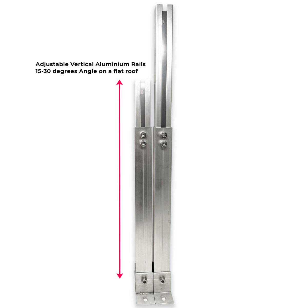 Adjustable Tilt 15-30Deg for Solar Panels Mounting Kit for Flat Roof - VoltaconSolar