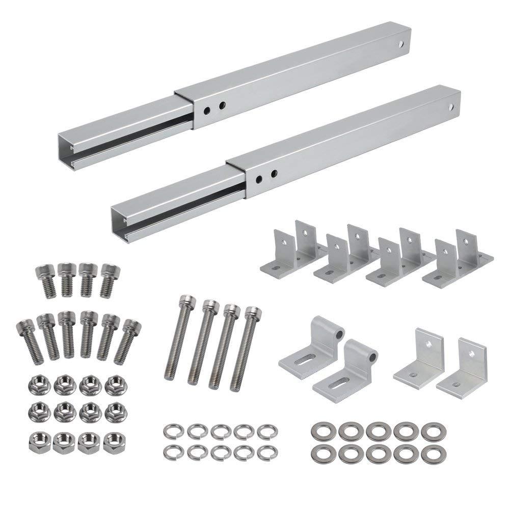 Adjustable Tilt 15-30Deg for Solar Panels Mounting Kit for Flat Roof - VoltaconSolar