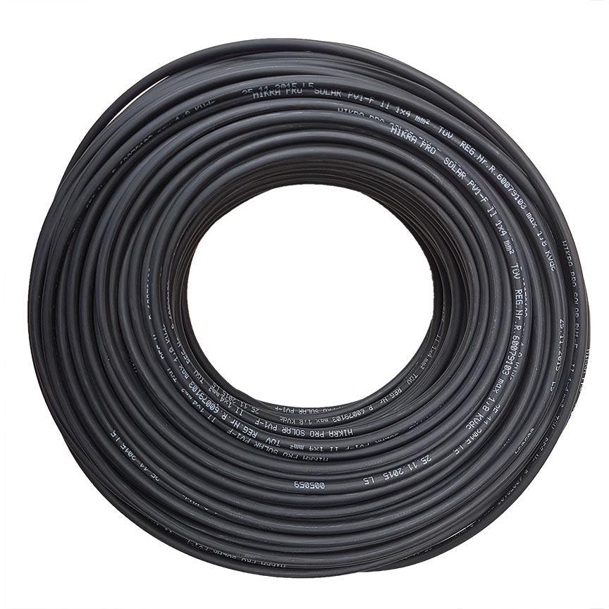 Hikra Plus Solar Cable 6mm² in Black. Double Insulation. 50m Drum - VoltaconSolar