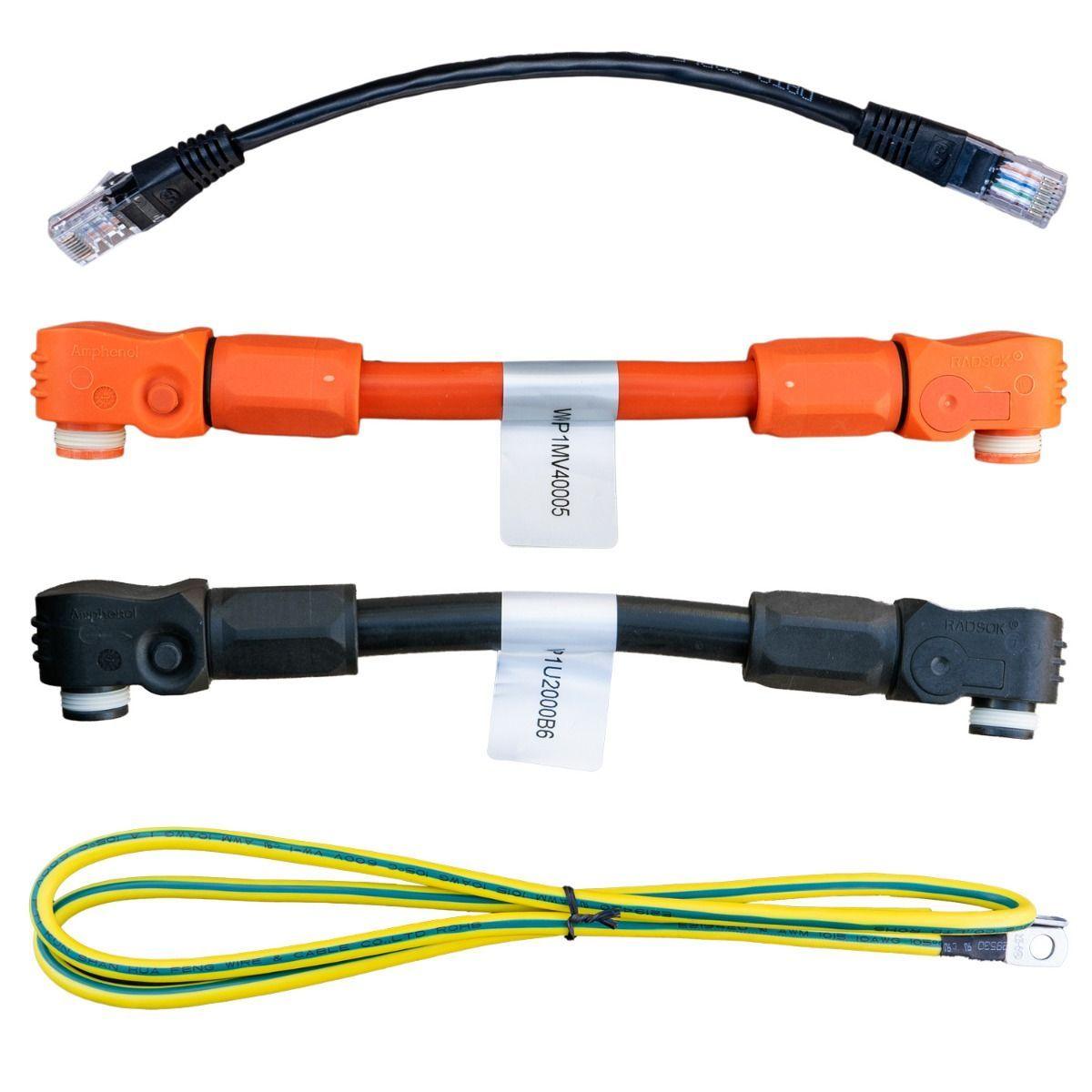 Short Lithium Ion Pylontech Battery Cables 210mm , Communication, Earth Wire - VoltaconSolar