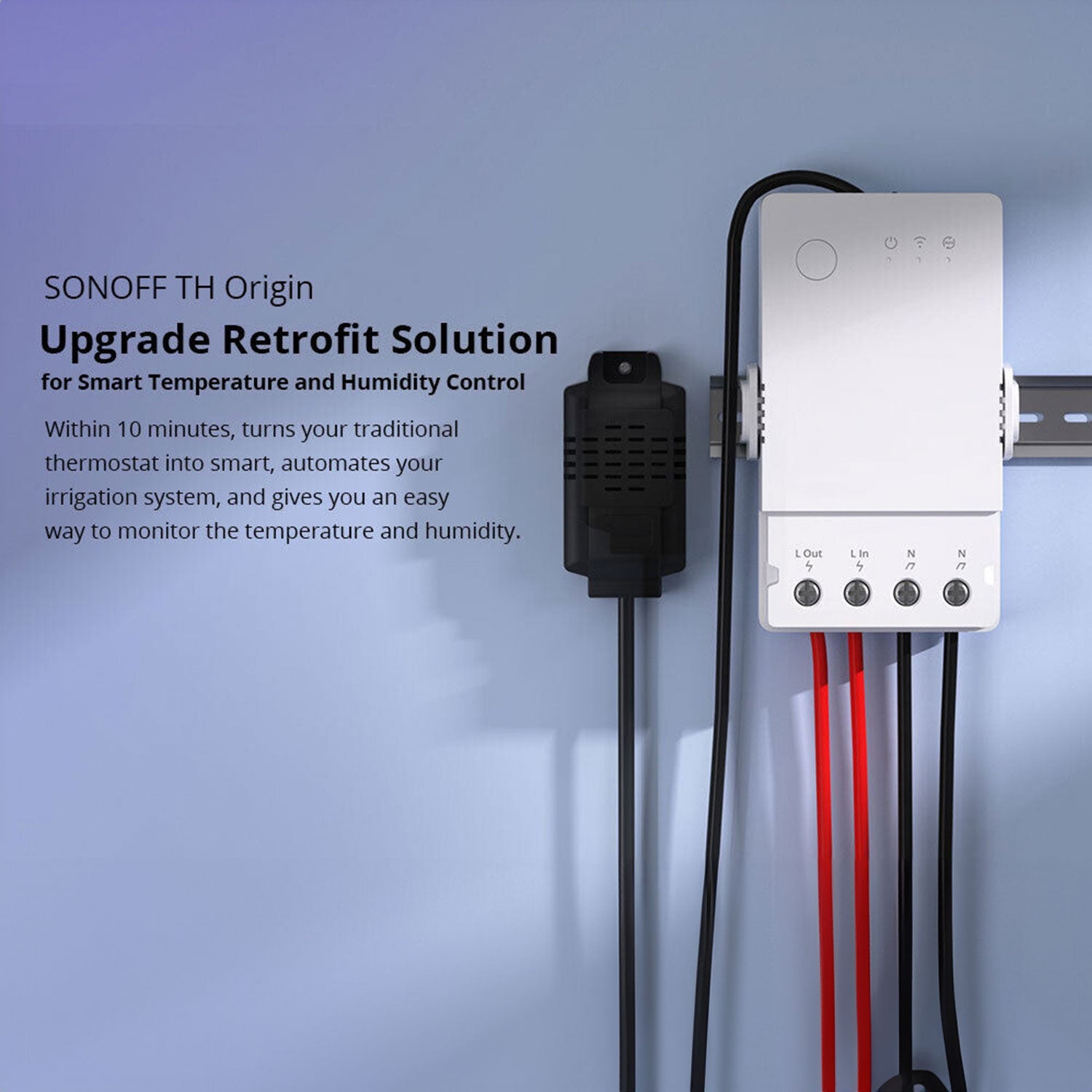 SONOFF TH Elite Intelligenter Temperatur- und Feuchtigkeitsüberwachungsschalter (16A)