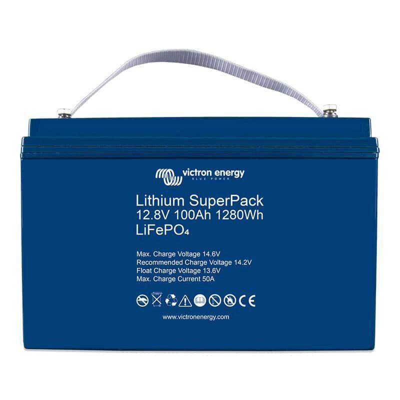 Victron Lithium SuperPack 12,8V/100Ah (M8) High Current - BAT512110710 - Unboxed New - VoltaconSolar